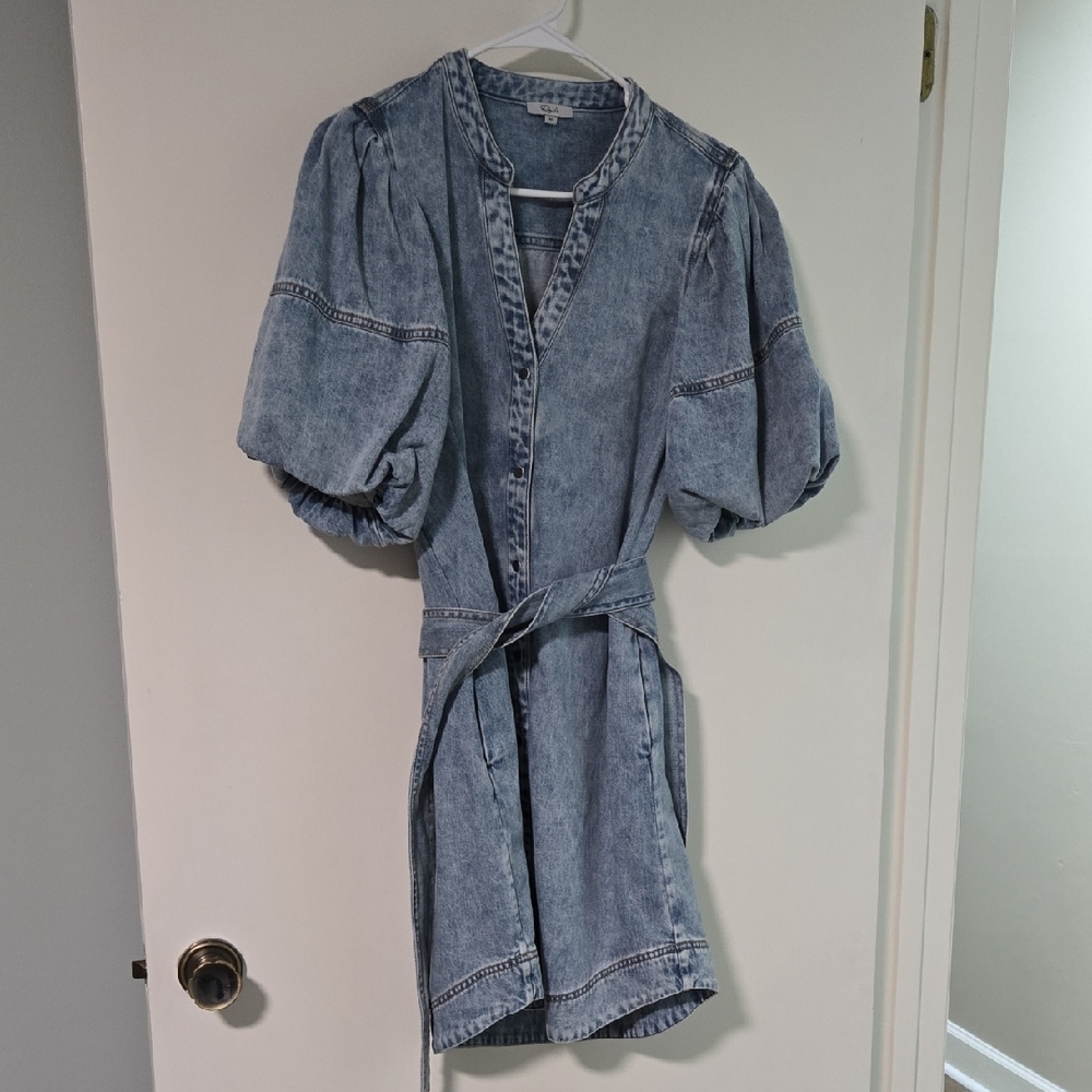 Rails Kingsley Denim Puff Sleeve Dress